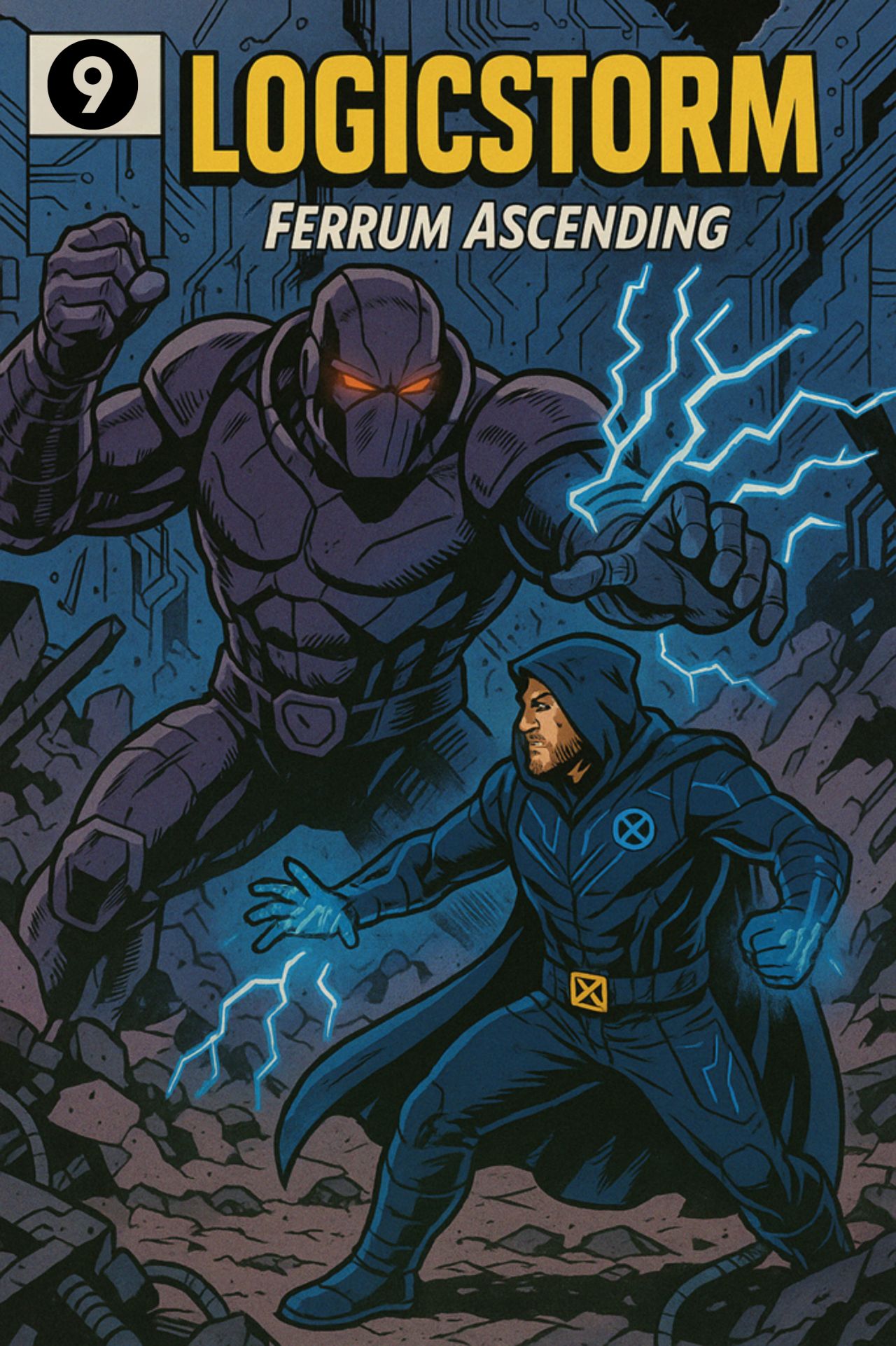 Logic Storm comic cover #9 Ferrum Ascending